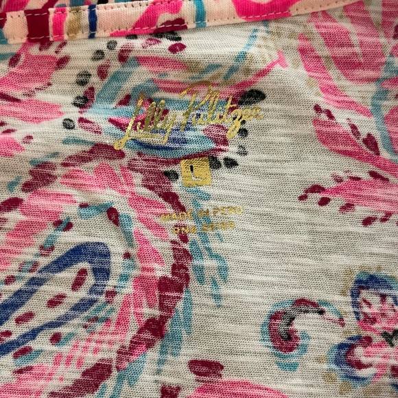 Brand New Etta Scoop Neck Shirt Lilly Pulitzer - Picture 3 of 7